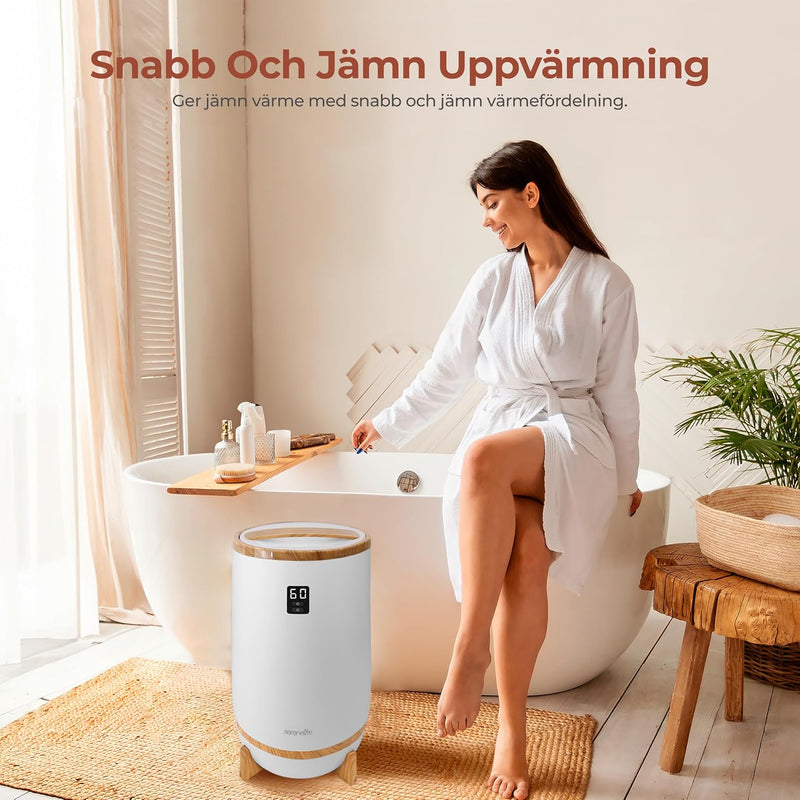 Hot Towel Warmer Bucket W Customised Fragrance