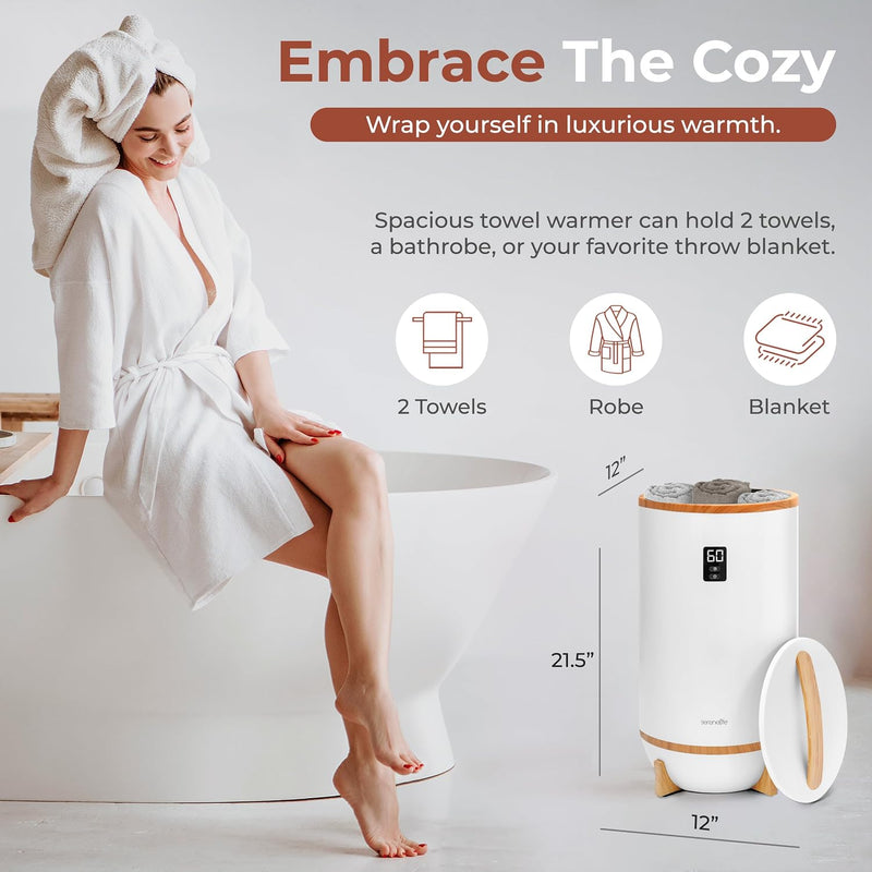 Hot Towel Warmer Bucket W Customised Fragrance