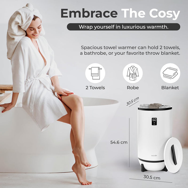 Hot Towel Warmer Bucket W Customised Fragrance
