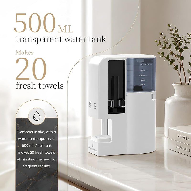 Hot Towel Warmer Dispenser with 40 Compressed Face