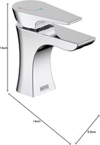 Hourglass Eco Start Bathroom Basin Mixer Chrome Tap