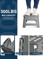 House Day Folding Step Stool 9 Inch Sturdy