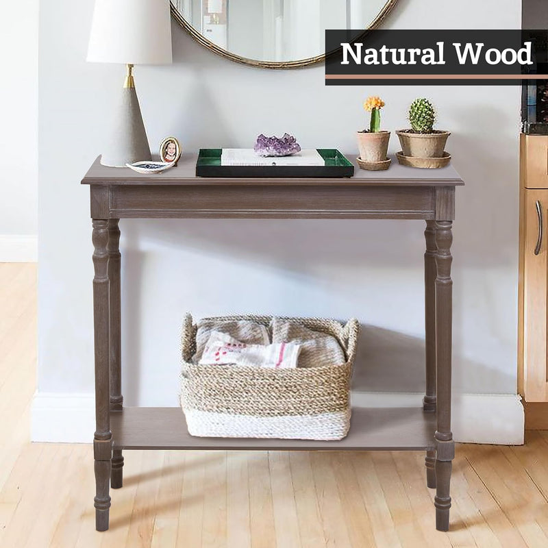 Housewares Heritage Winter Melody Console Table Wood Natural