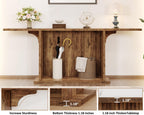 Hsh Farmhouse Console Table 180CM Extra Long 2-Tier