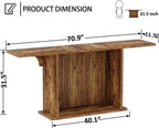 Hsh Farmhouse Console Table 180CM Extra Long 2-Tier
