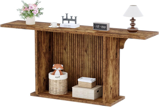 Hsh Farmhouse Console Table 180CM Extra Long 2-Tier