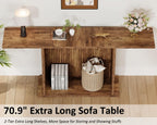 Hsh Farmhouse Console Table 180CM Extra Long 2-Tier