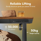 Huanuo One Piece Electric Standing Desk Height Adjustable