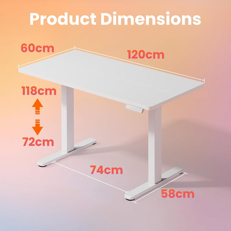 Desk Mit 4 Memory Height Settings Sit-Stand