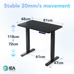 Desk Mit 4 Memory Height Settings Sit-Stand