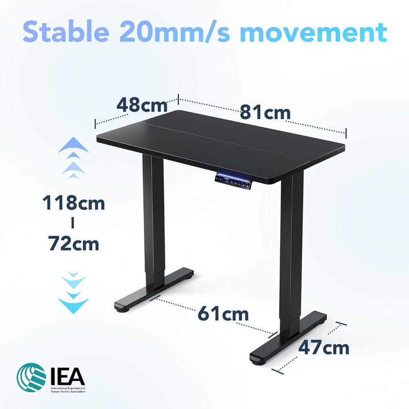 Desk Mit 4 Memory Height Settings Sit-Stand