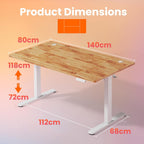 Desk Mit 4 Memory Height Settings Sit-Stand