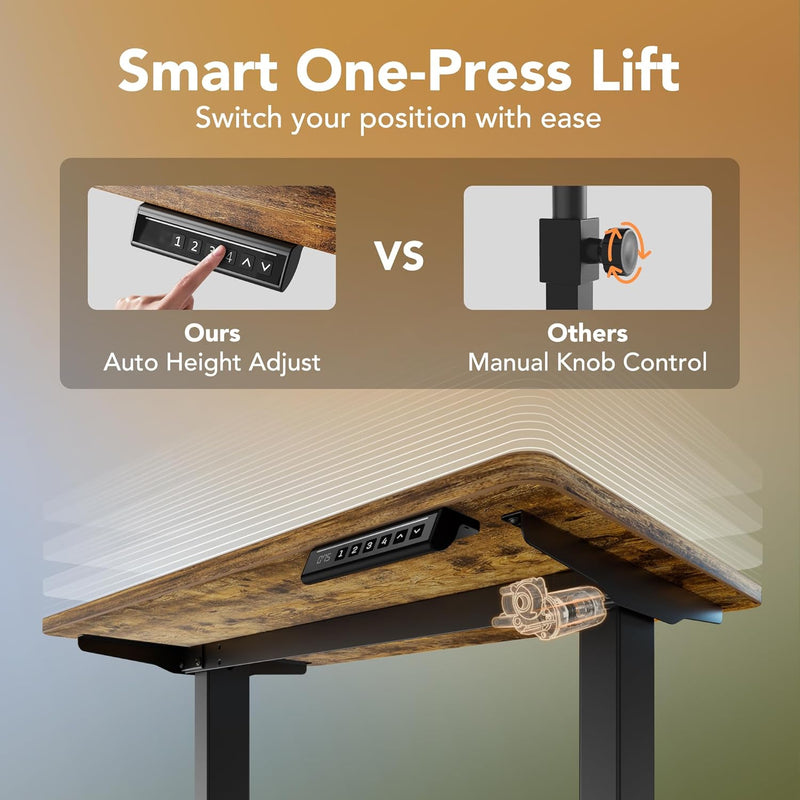 Desk Mit 4 Memory Height Settings Sit-Stand