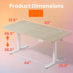 Desk Mit 4 Memory Height Settings Sit-Stand