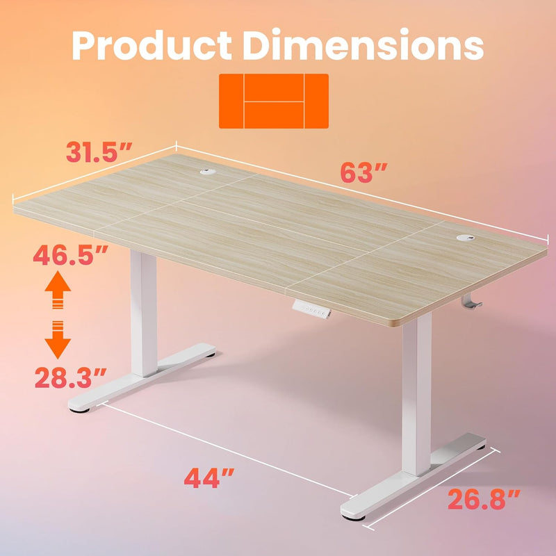 Desk Mit 4 Memory Height Settings Sit-Stand