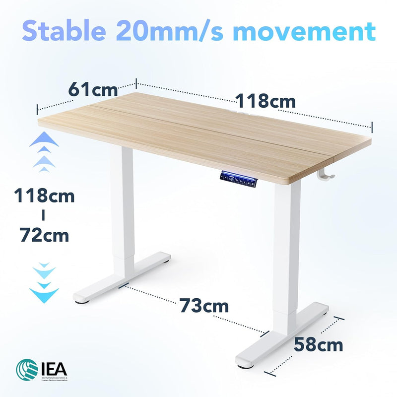 Desk Mit 4 Memory Height Settings Sit-Stand
