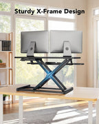 Standing Desk Converter 81CM 32'' Riser Large Keyboard