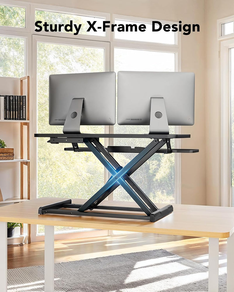 Standing Desk Converter 81CM 32'' Riser Large Keyboard
