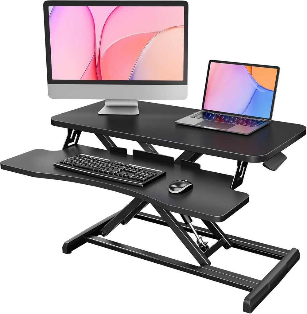 Standing Desk Converter 81CM 32'' Riser Large Keyboard