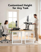 Standing Desk Converter 81CM 32'' Riser Large Keyboard