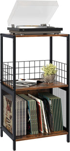 Record Player Stand Vinylrecord Storage 3 Tier End
