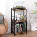 Record Player Stand Vinylrecord Storage 3 Tier End