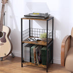 Record Player Stand Vinylrecord Storage 3 Tier End