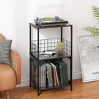 Record Player Stand Vinylrecord Storage 3 Tier End