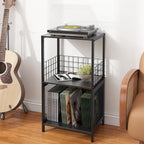 Record Player Stand Vinylrecord Storage 3 Tier End