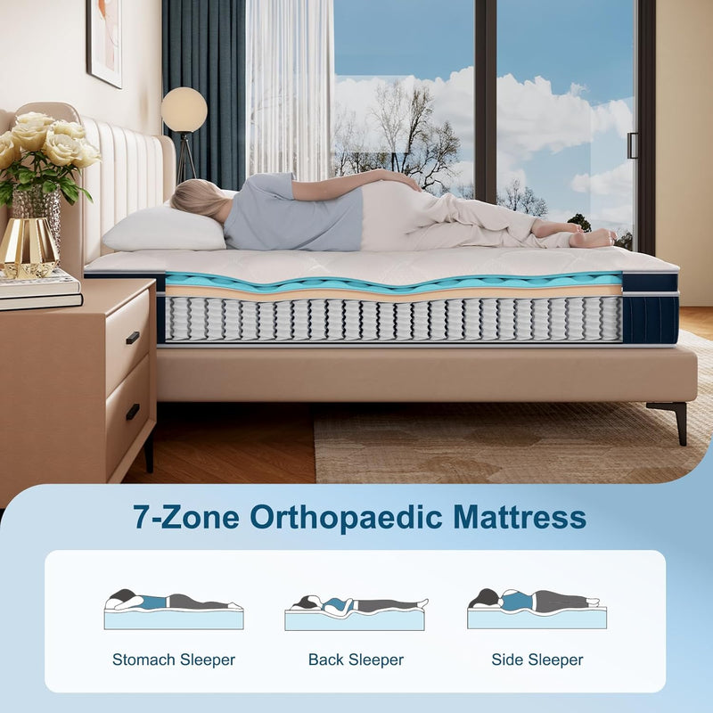 Hybrid Mattresses Mattress-Pocket Spring with Comfort Foam