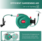 Hychika Hose Reel 30m Wall Mounted Retractable