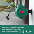 Hychika Hose Reel 30m Wall Mounted Retractable