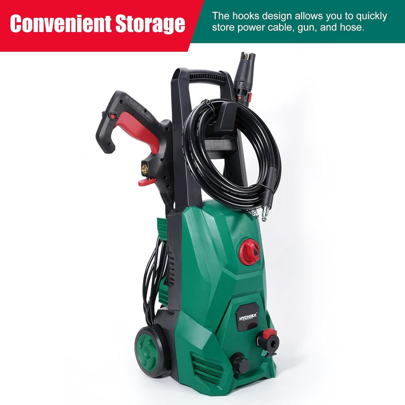Hychika Pressure Washers 1600PSI Power Washer 1500W 410L