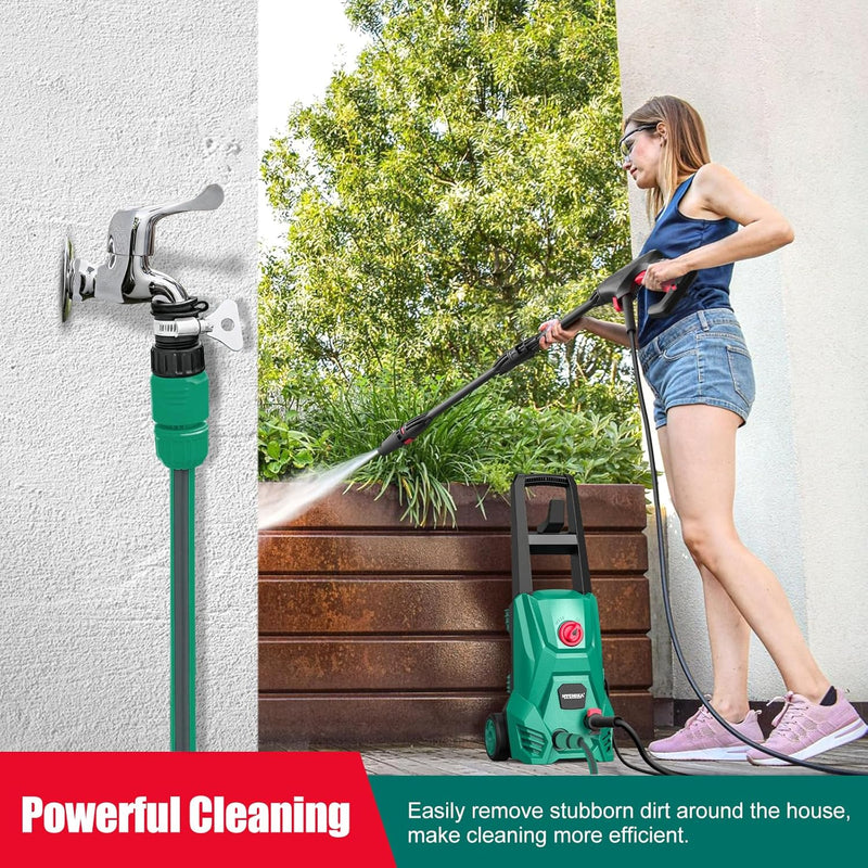 Hychika Pressure Washers 1600PSI Power Washer 1500W 410L