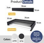 Hyk Wall Mounted Clothes Airer Foldable Drying Rack
