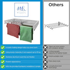 Hyk Wall Mounted Clothes Airer Foldable Drying Rack