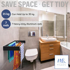 Hyk Wall Mounted Clothes Airer Foldable Drying Rack