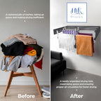Hyk Wall Mounted Clothes Airer Foldable Drying Rack