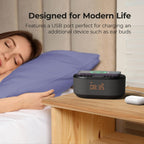 I-Box Alarm Clocks Bedside Clock with Wireless Charging