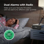 I-Box Alarm Clocks Bedside Clock with Wireless Charging