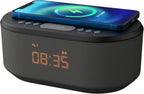 I-Box Alarm Clocks Bedside Clock with Wireless Charging
