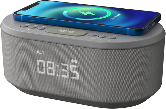 I-Box Alarm Clocks Bedside Clock with Wireless Charging