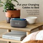 I-Box Alarm Clocks Bedside Clock with Wireless Charging