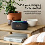 I-Box Alarm Clocks Bedside Clock with Wireless Charging