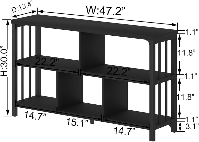 5 Cube Storage Organiser Bookshelf Low Bookcase
