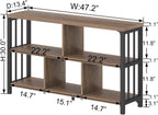Ibf Farmhouse 3 Tier Open Book Shelf Wood