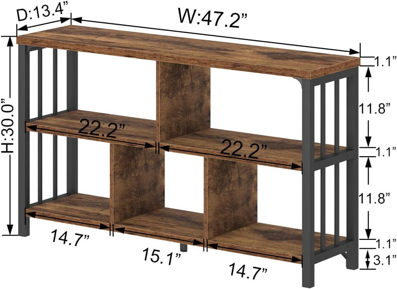 5 Cube Storage Organiser Bookshelf Low Bookcase