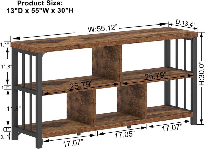 5 Cube Storage Organiser Bookshelf Low Bookcase