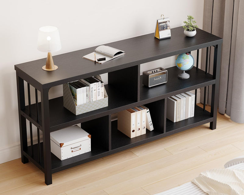 5 Cube Storage Organiser Bookshelf Low Bookcase
