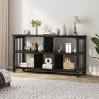 Ibf Farmhouse 3 Tier Open Book Shelf Wood